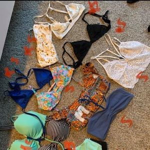 Bralettes, bandeaus, swim tops